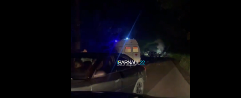    ДТП на Лесном тракте. Источник: t.me/barnaul22official