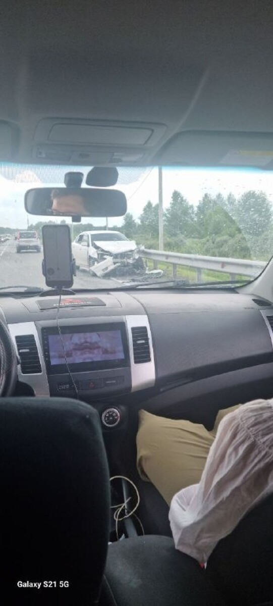    ДТП на трассе. Источник: "Инцидент Барнаул"