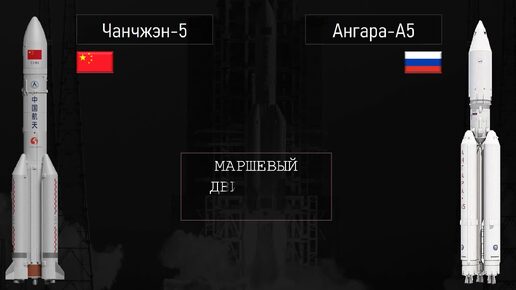 Скачать видео: Китай врывается в космическую гонку: Ангара-А5 против Чанчжэн-5: