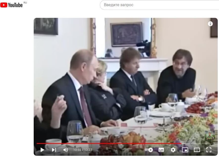    Разговор Путина и Шевчука, 2010. Скриншот: YouTube-канал gurumishka