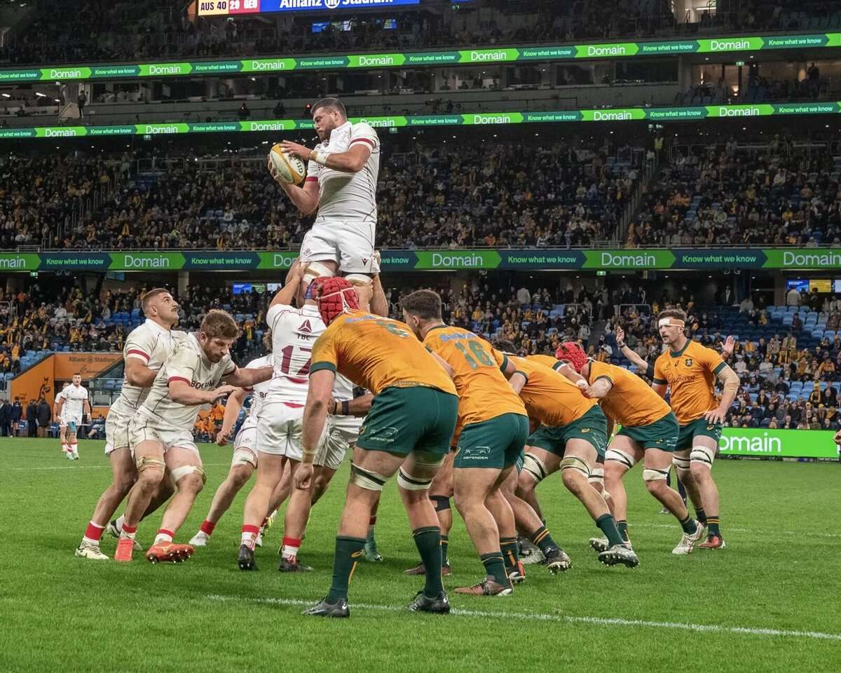 Регби. Сборная Грузии vs сборная Австралии © Сourtesy of Georgian Rugby