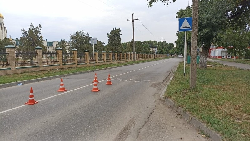    Авария произошла на улице Строителей Фото: УГИБДД ГУ МВД России по Ставропольскому краю