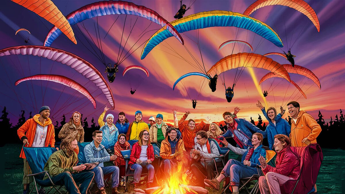 Клуб парапланеристов в Ярославле