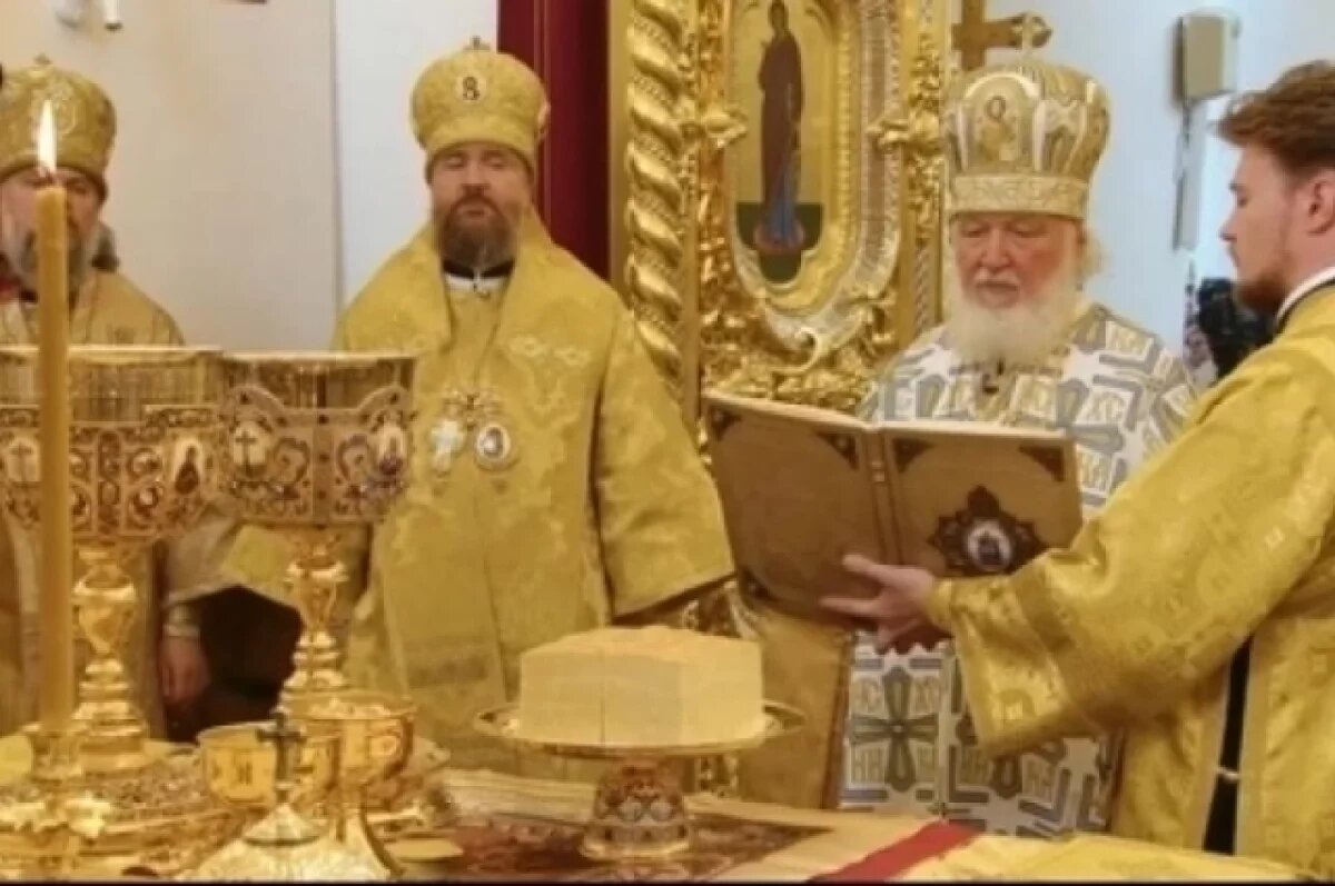    Патриарх Кирилл преподнёс в дар Твери необычный святой образ