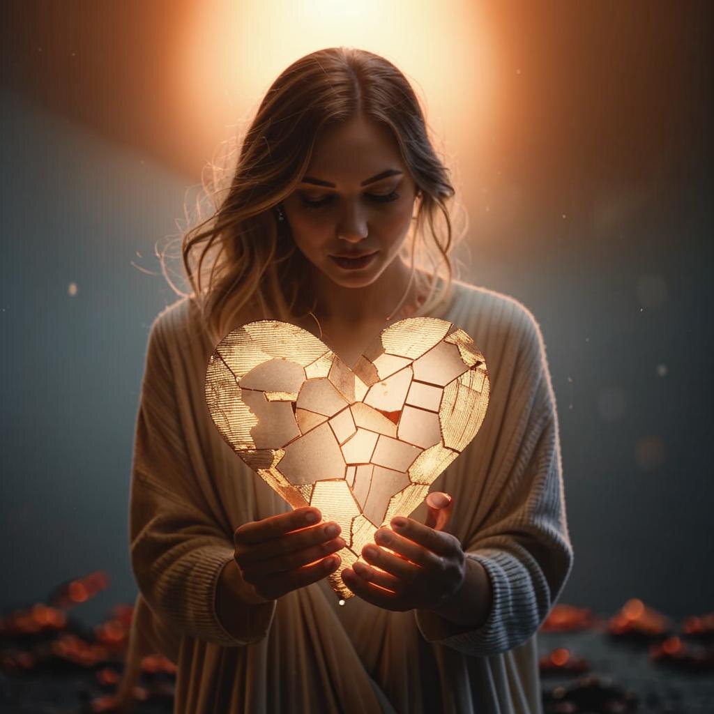 «Разбитое сердце» это ни что иное как пробоина в сердечной чакре