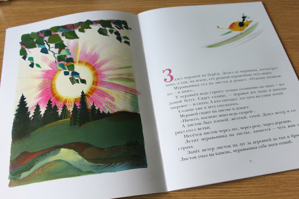 В. Бианки "Как муравьишка домой спешил", издательство "Мелик-Пашаев", 2024 год. Фото автора статьи.