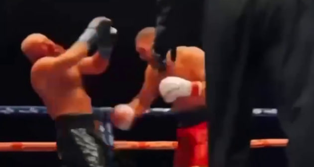 Скриншот видеозаписи боя