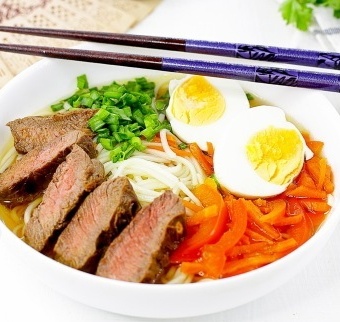 На приготовление супа Рамен с говядиной у меня уходит максимум полчаса. Этот рецепт самый простой. Получается безумно вкусно, сытно и полезно. Блюдо японской кухни, в составе мясной бульон, овощи, зелень и лапша.