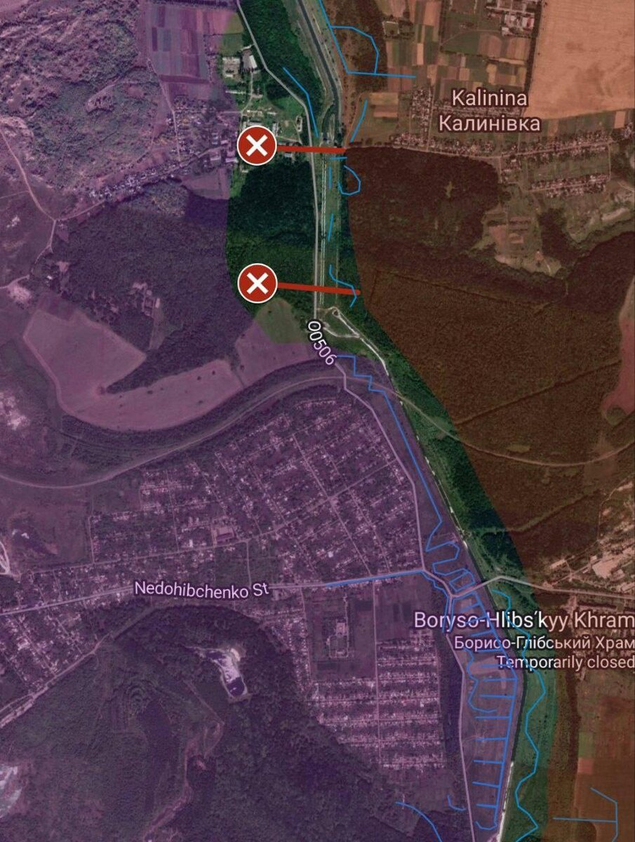    Фото: карта боевых действий с Telegram-канала "Военная хроника".