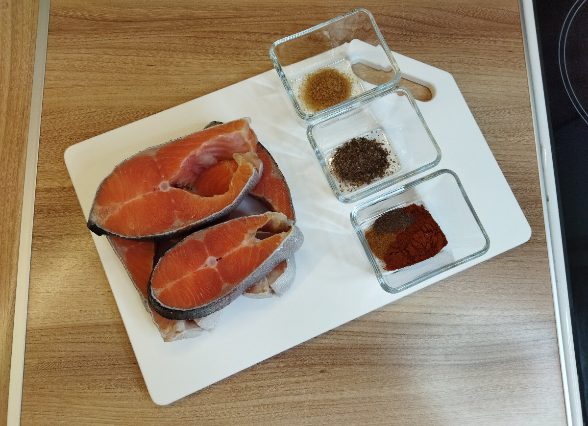 Ингредиенты для Лосося с дымком