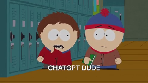 *после этого момента из Южного парка я в серьез подумал что мне нужен GPT. Шутка но серия крутая ) 