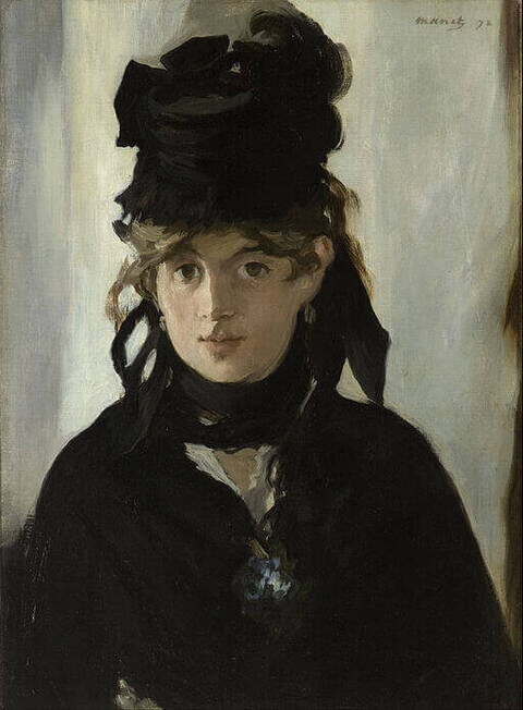 Edouard Manet, Berthe Morisot with a bouquet of violets, 1872