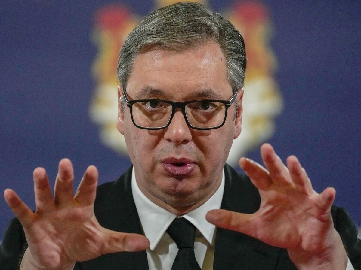    Президент Сербии Александр Вучич© AP Photo / Darko Vojinovic