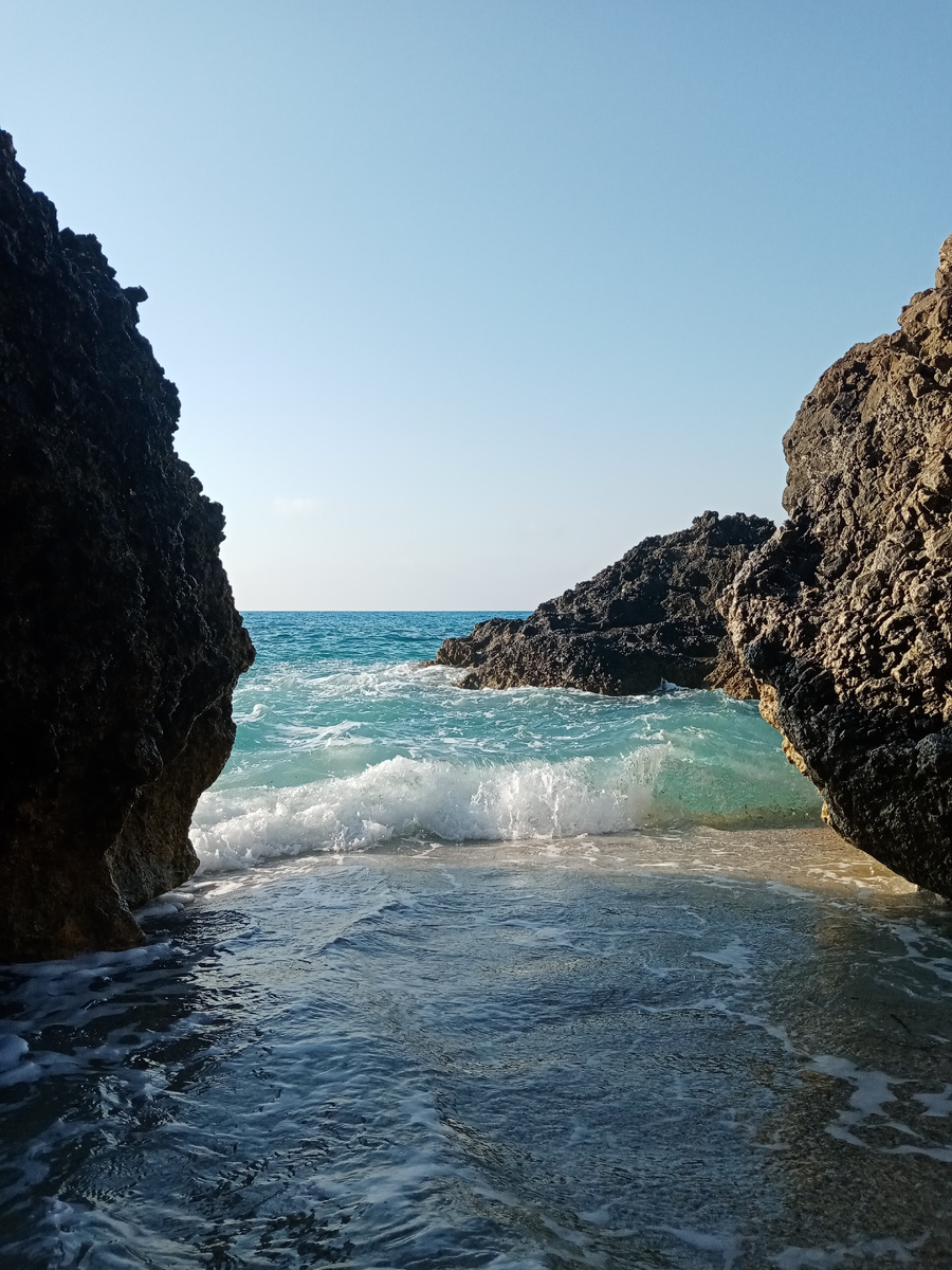 Пляж на острове Левкада (все фото автора) 