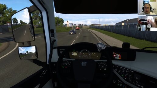 Играю в Euro Truck Simulator 2. Рейс Лиепая - Вентспилс. Стрим №27.