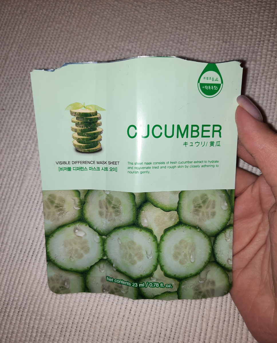 FarmStay тканевая маска для лица с экстрактом огурца