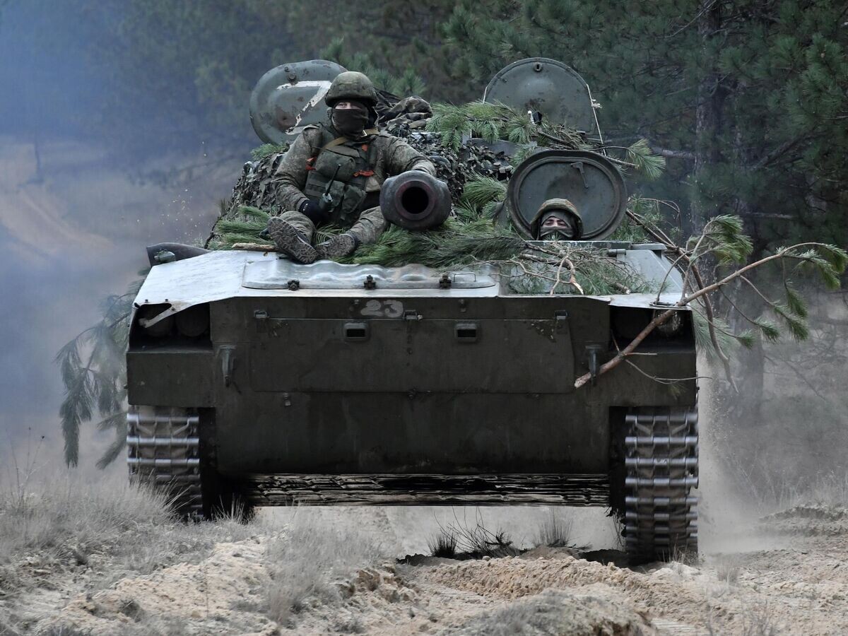    САУ "Гвоздика" 2С1 ВС РФ в зоне проведения СВО© РИА Новости / Евгений Биятов