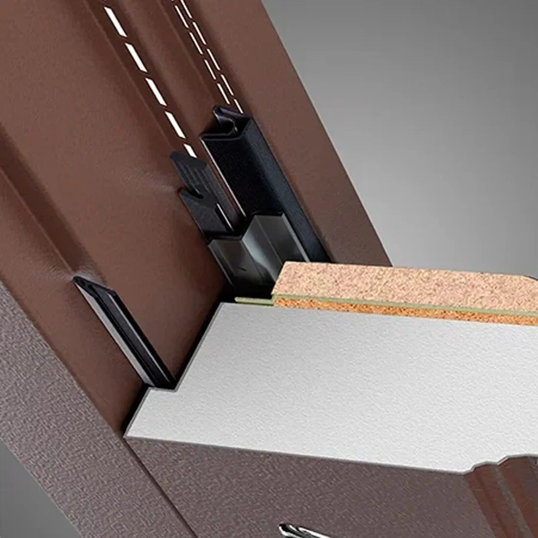 Так выглядит прослойка для разделения теплого и холодного воздуха