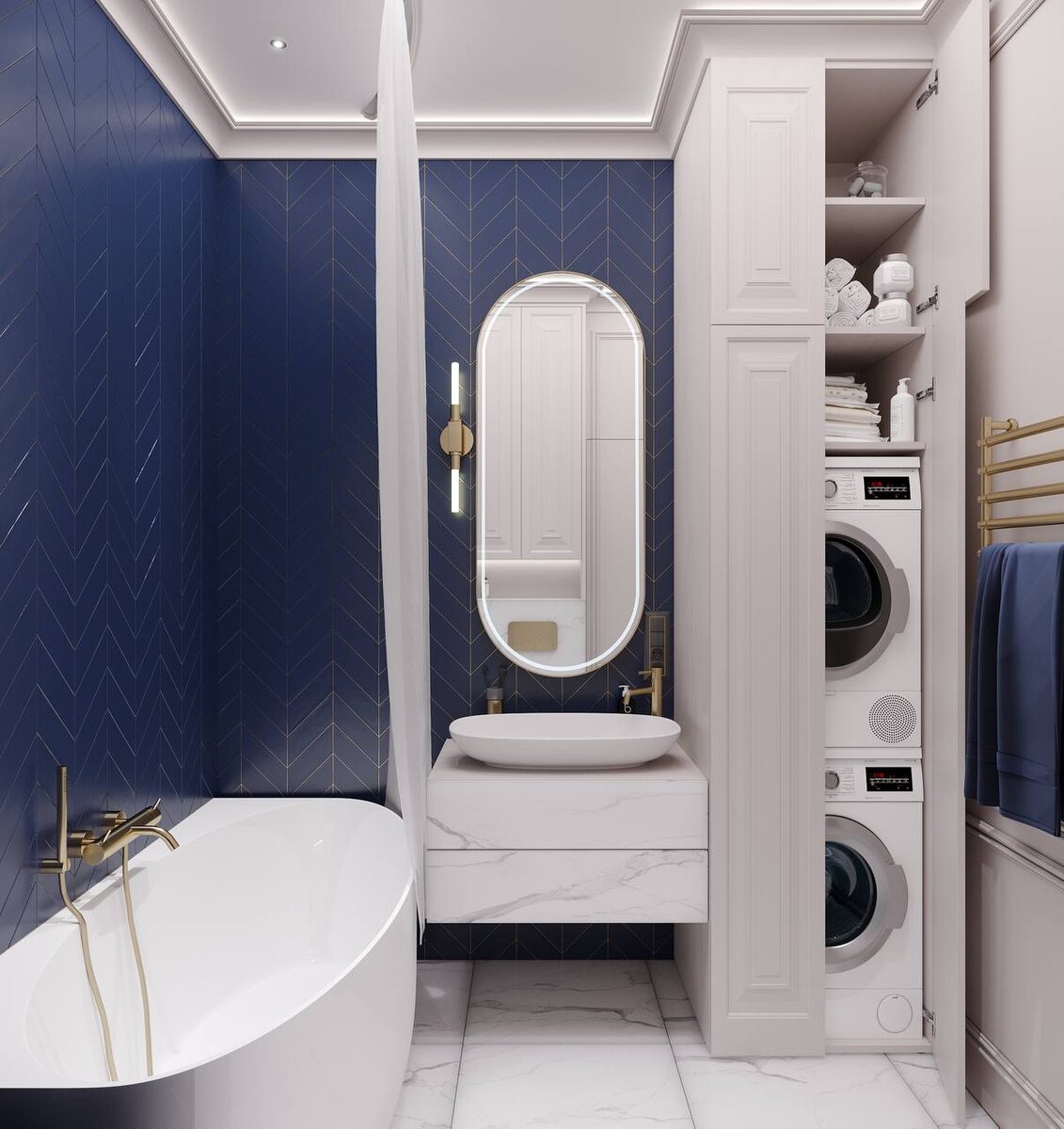 Дизайн и ремонт квартиры 73 кв.м. в ЖК «Holland Park» от ГК “Поколение”