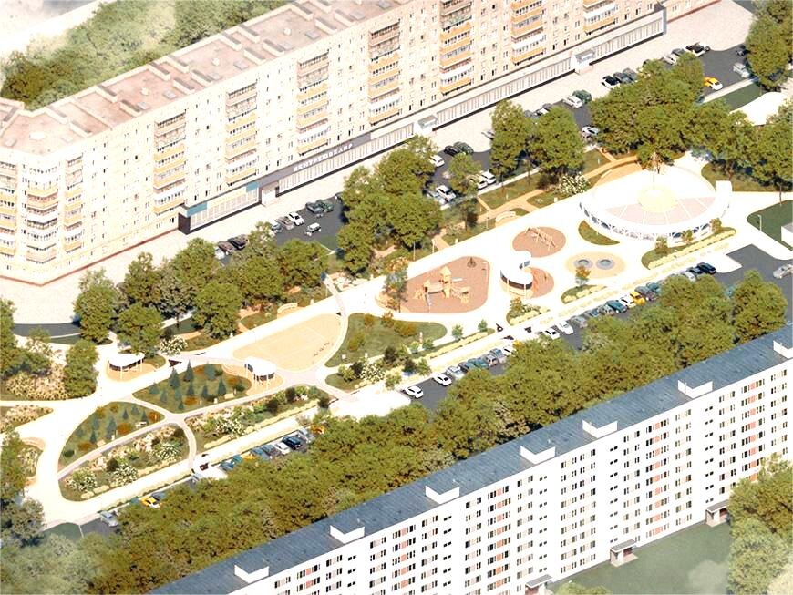 Вот таким станет Бульвар на улице Серова