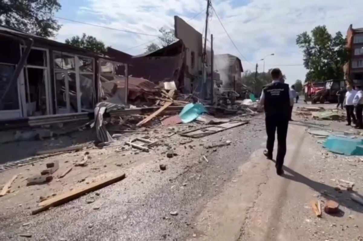    СКР опубликовал кадры с места взрыва в ТЦ в Апшеронске
