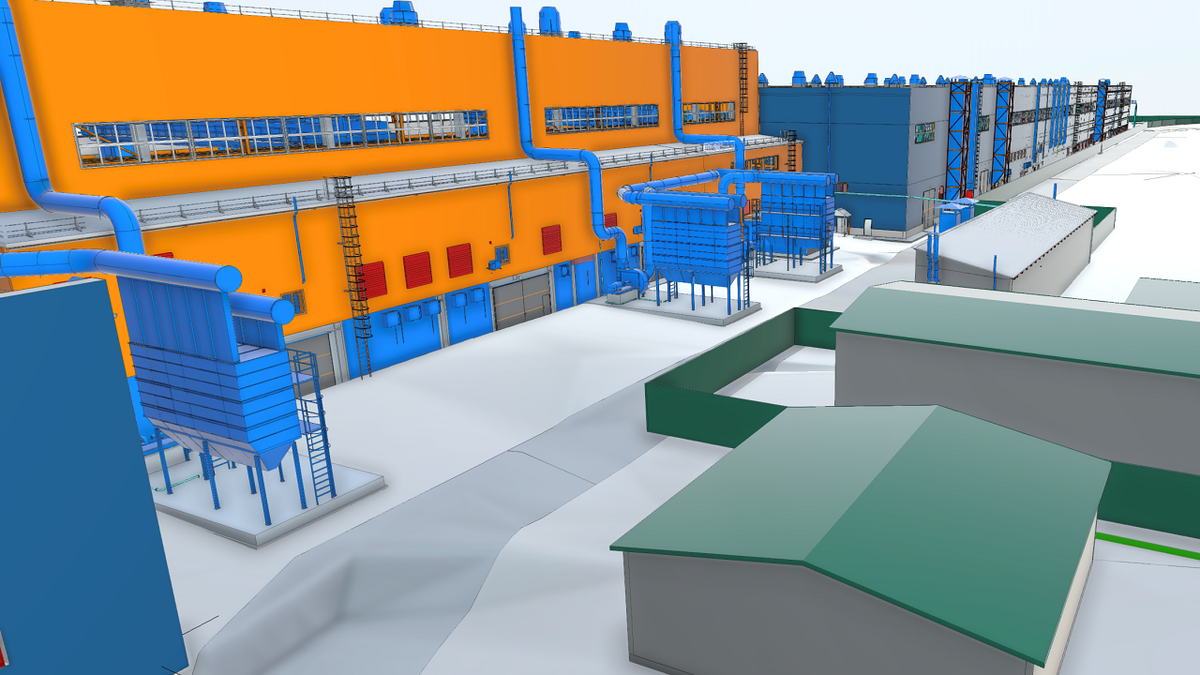 Визуализация проектируемого производства ЮМПЗ (вид. 3)