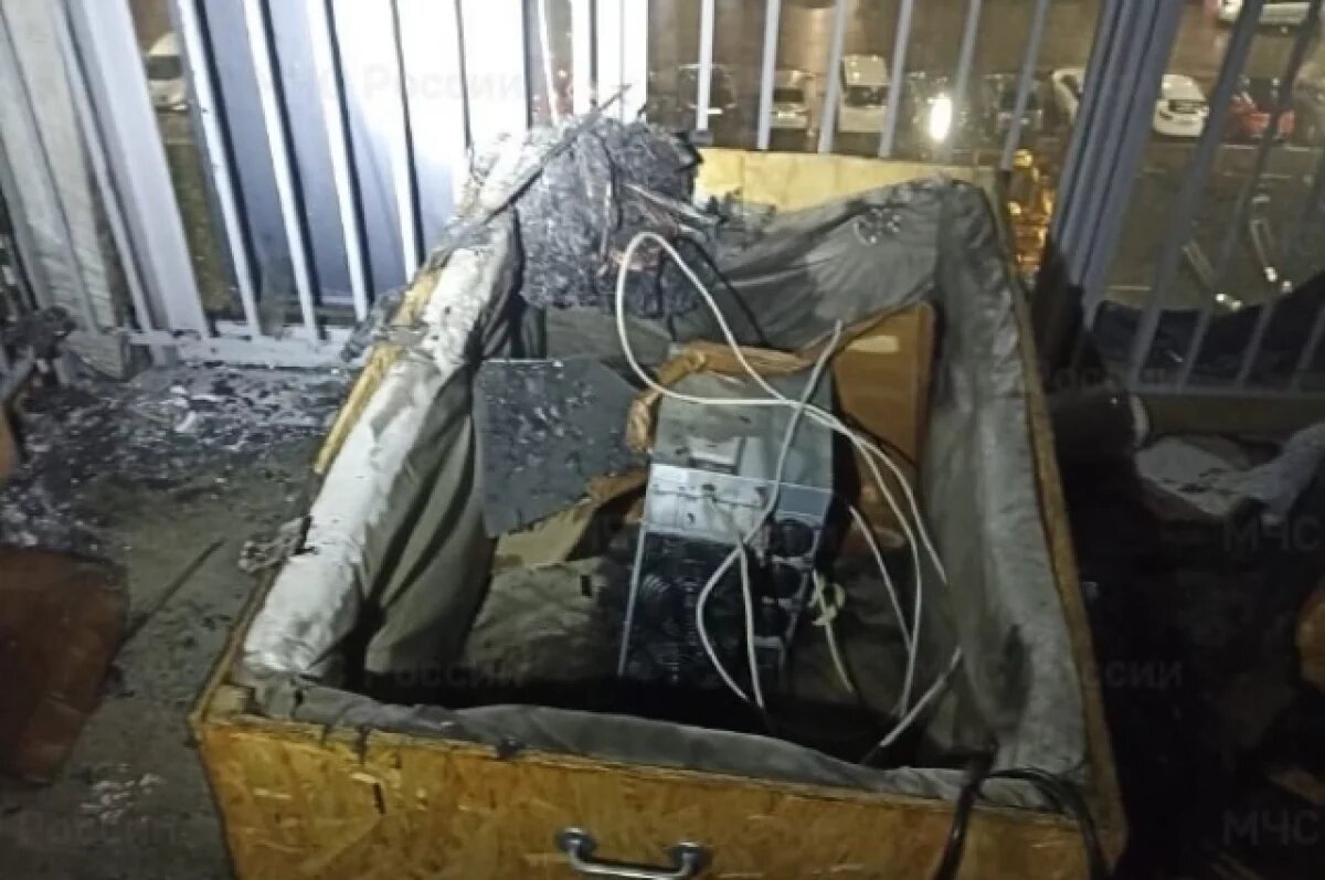    В 22-этажном доме в пригороде Иркутска загорелись «машинки» для майнинга