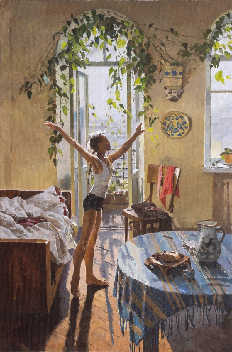 Утро, 1954 г., Государственная Третьяковская галерея, Москва