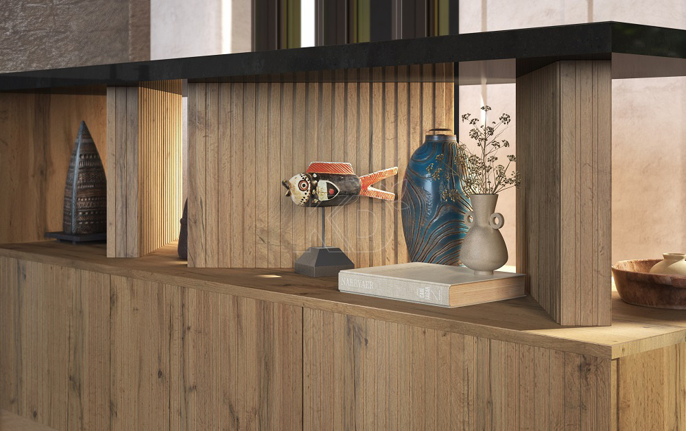 Открытые секции выглядят очень стильно