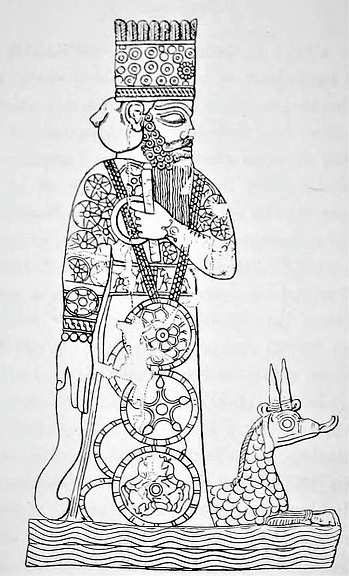 Статуя Мардука (9 век до н.э.). 