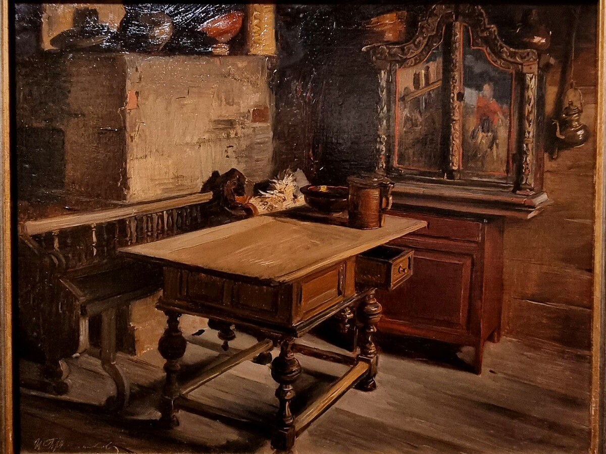 Илларион Михайлович Прянишников 1840-1894 Изба, 1882 Холст,масло, Русский музей