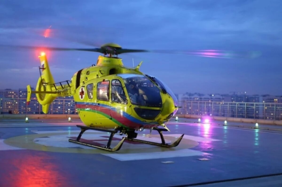    Одного из пострадавших в Апшеронске доставили в ККБ-1 вертолетом санавиации