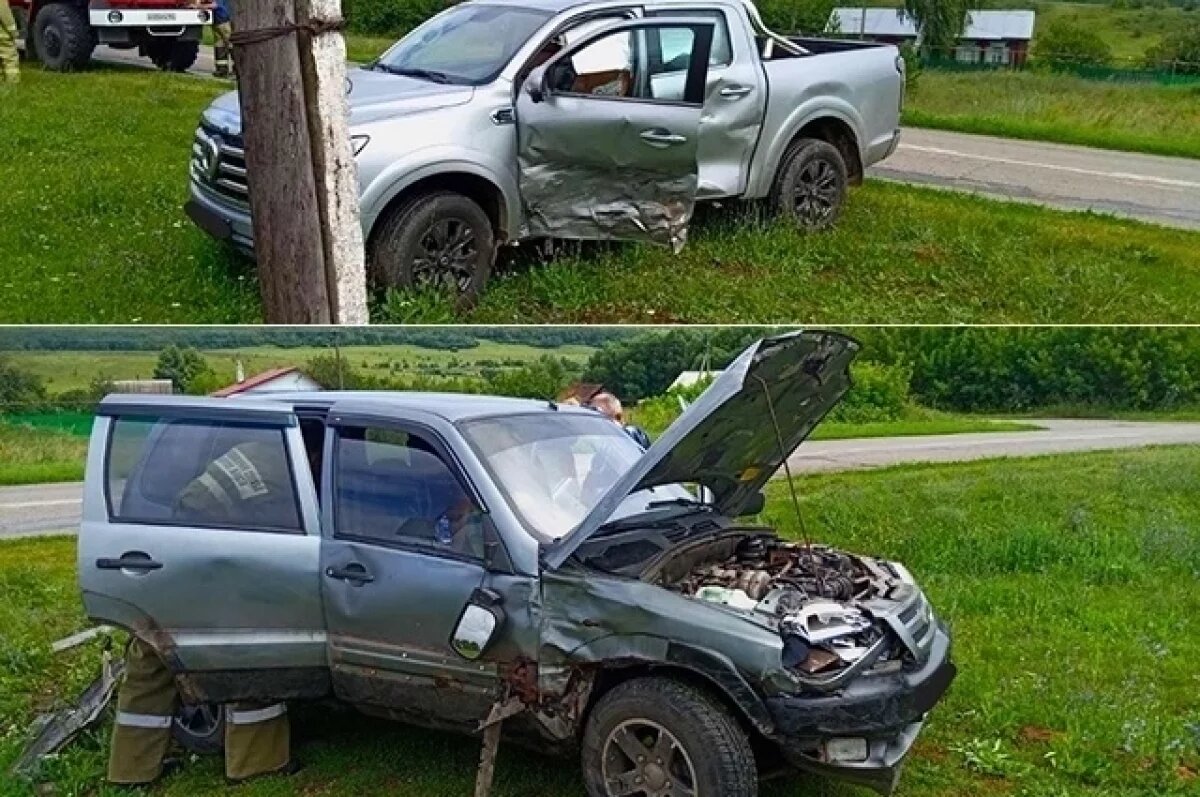    В Самарской области в ДТП с пикапом «Поер» пострадал пассажир «Нивы»