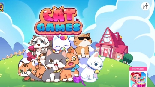 Мультфильм Игра для малышей Cat Games 🐈🐈‍⬛🏡 День 2