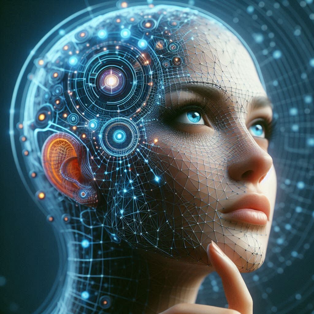 Визуализация искусственного интеллекта в образе человека