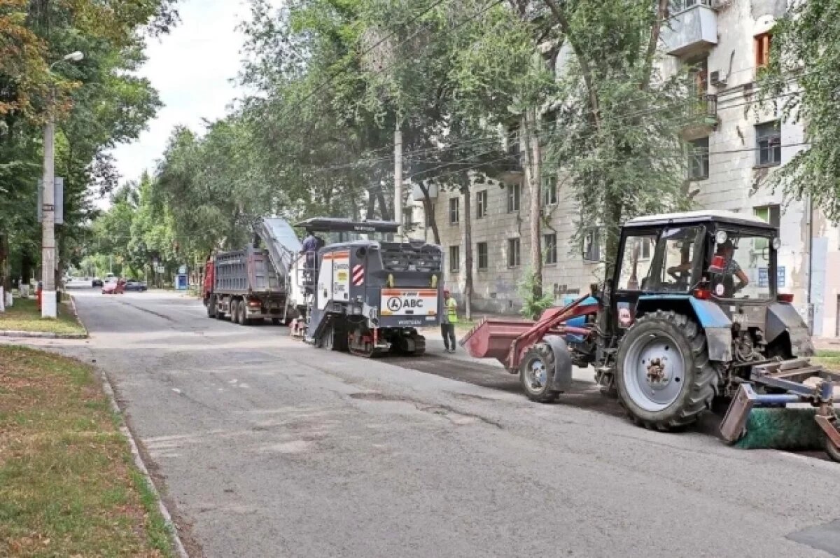    В Самаре на ул. А. Матросова отфрезеровали старый асфальт почти на 80%