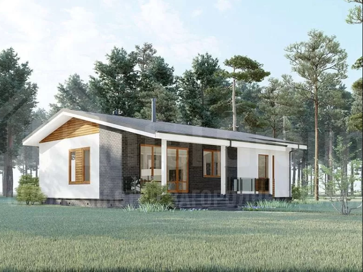 Проект жилого дома Лира. Площадь 100 кв.м