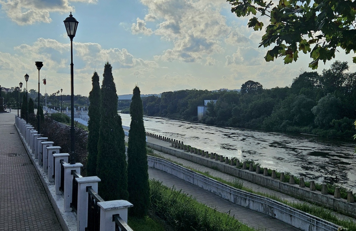 Набережная Днепра в Смоленске.