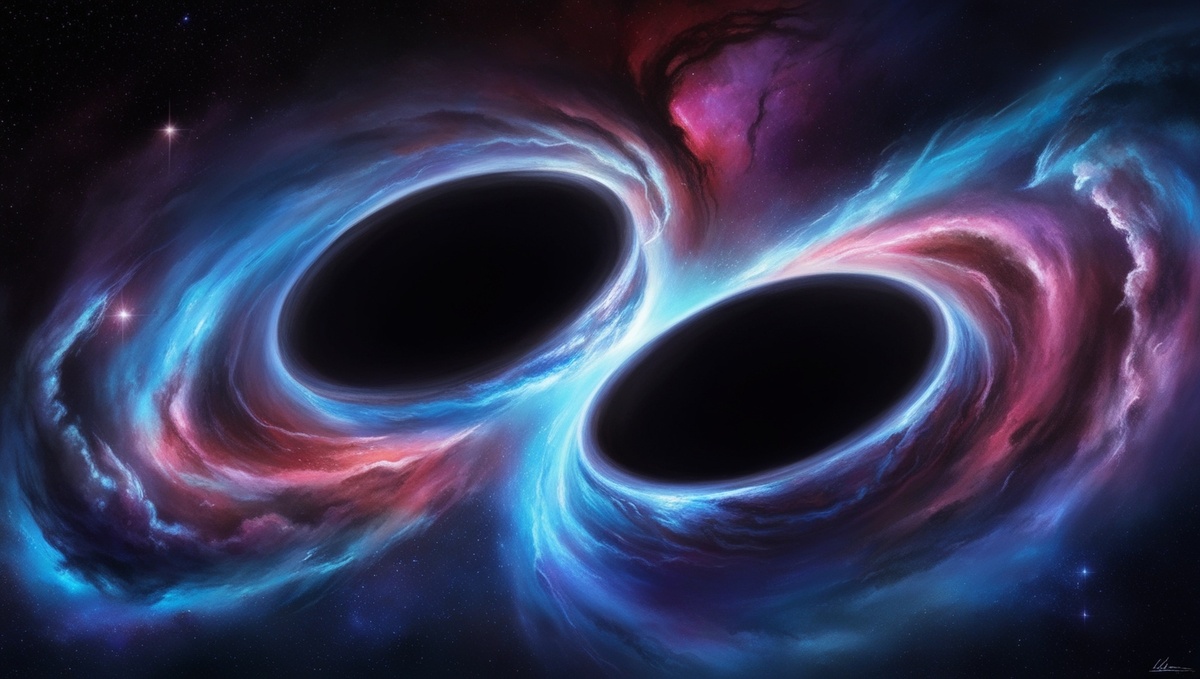 Слияние черных дыр.Видение ИИ.