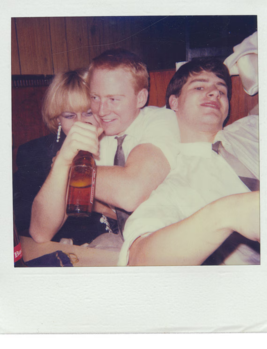 Доминик Амет, Дэйви Стивенсон и Келли Кроу, около 1982/83. Фотография: Коллекция Келли Кроу