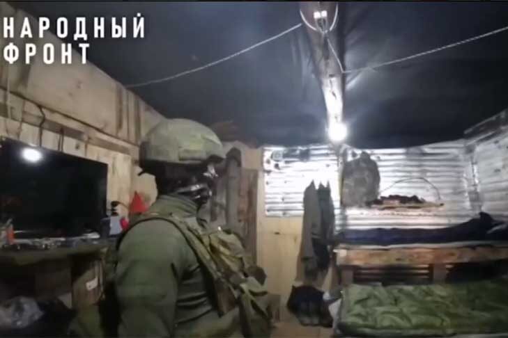    Кадр из видео Народного фронта.