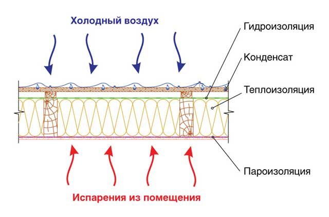 Как правильно утеплить крышу, чтобы не образовывался конденсат?