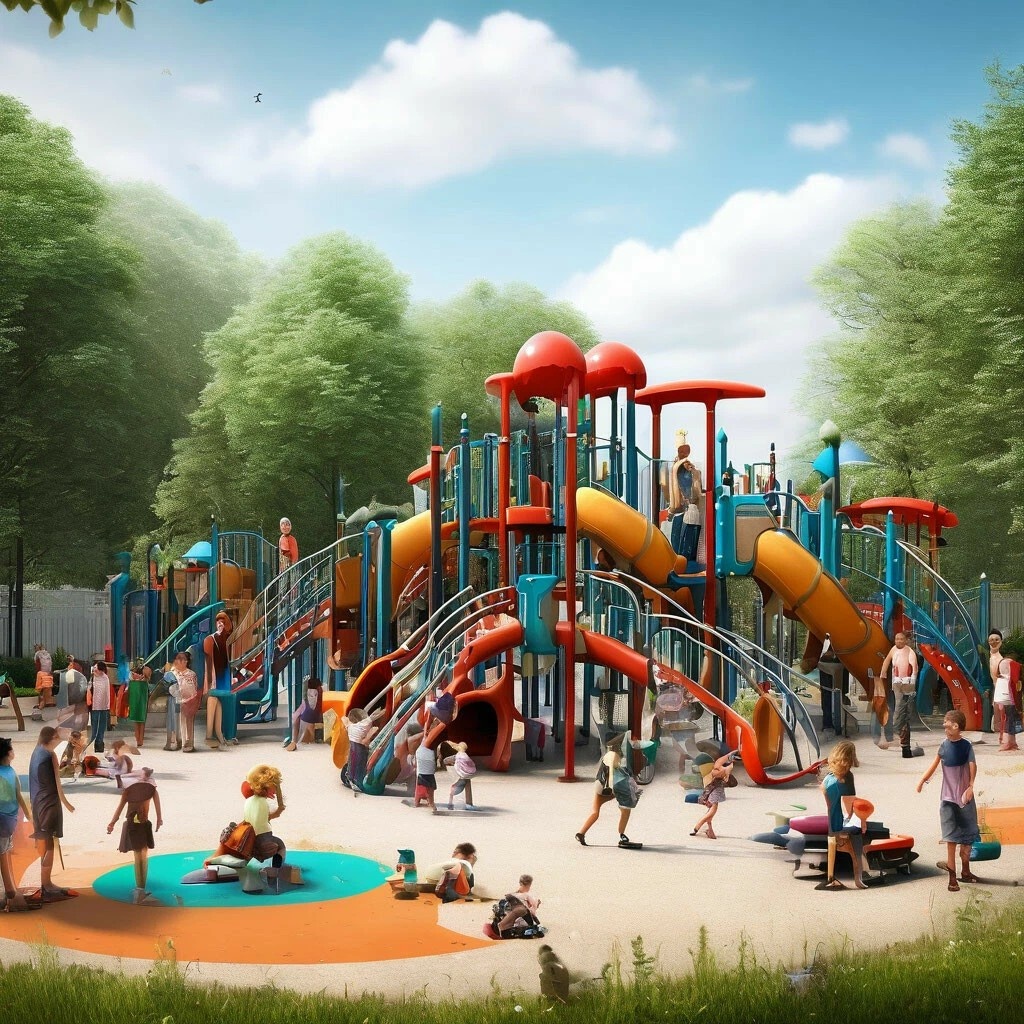 Детская площадка глазами ИИ
