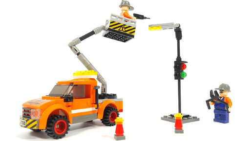 Собираем ремонтной службы из конструктора LEGO - Ausini 29416 Инженерная бригада