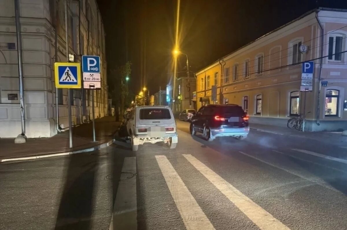    Молодой велосипедист был сбит на пешеходном переходе в центре Твери