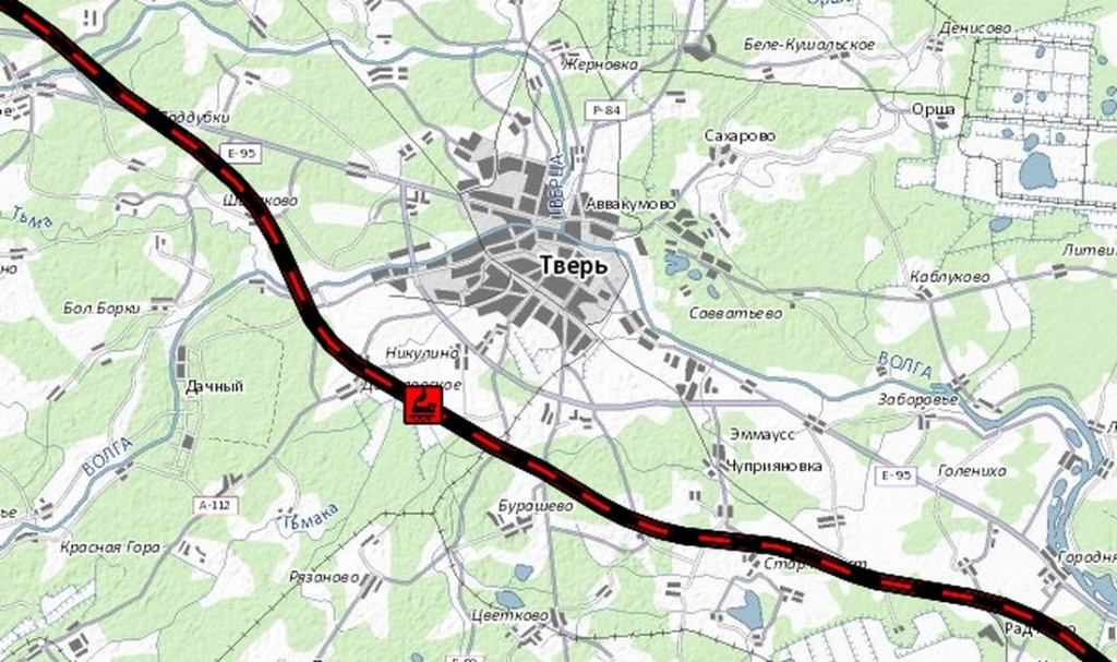 Станция «Новая Тверь». Остановка высокоскоростной магистрали будет в 10-20 км от Твери