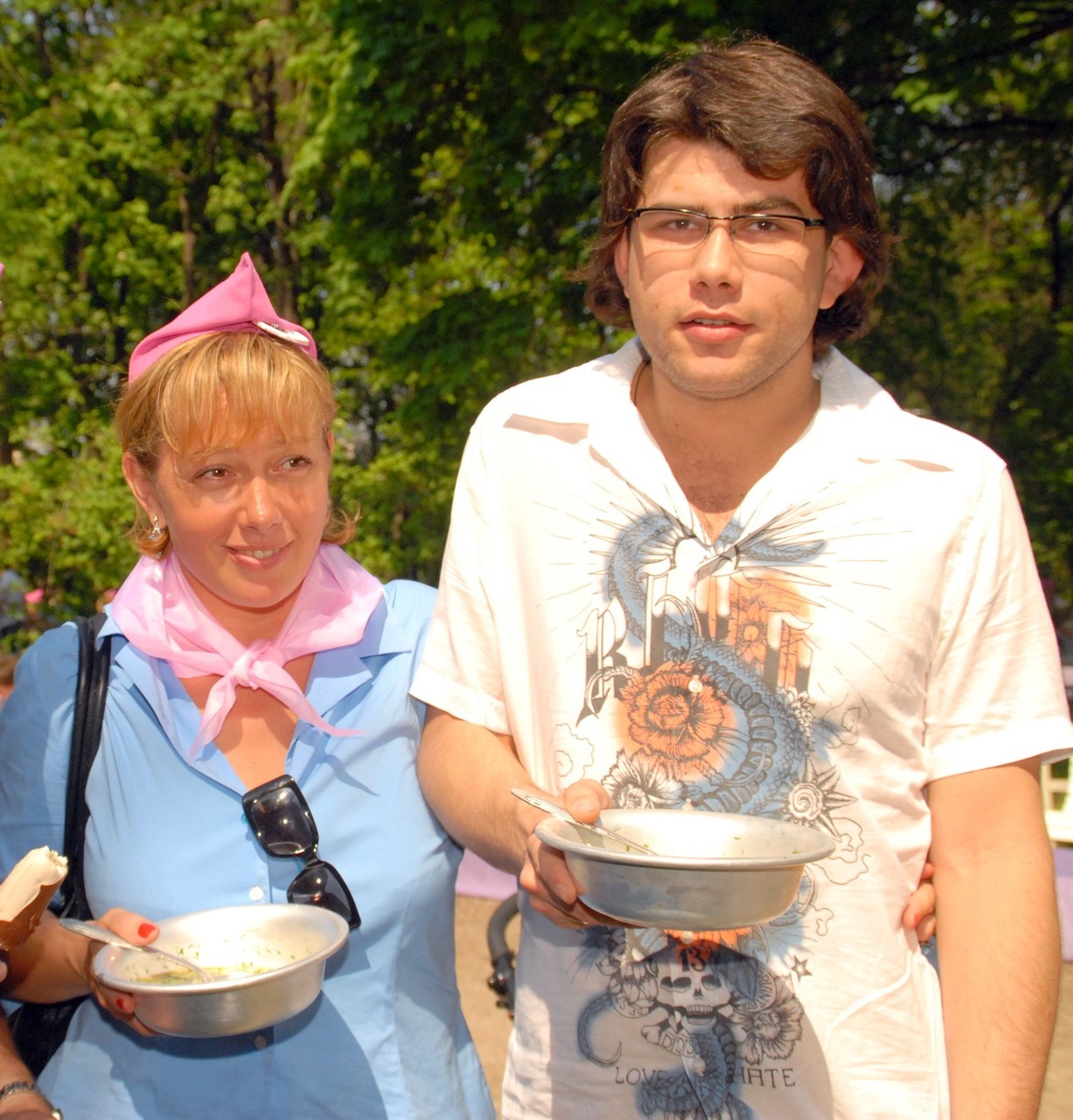    Арина Шарапова с сыном Данилой