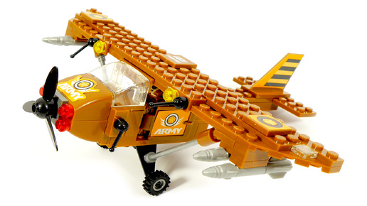 Собираем военный самолет из конструктора LEGO - AUSINI 22405 Армия