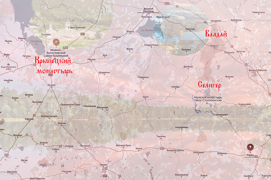 Места подвигов прп. Нила Столобенского 