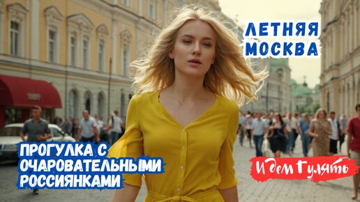 Летняя Москва: Прогулка с Очаровательными Россиянками